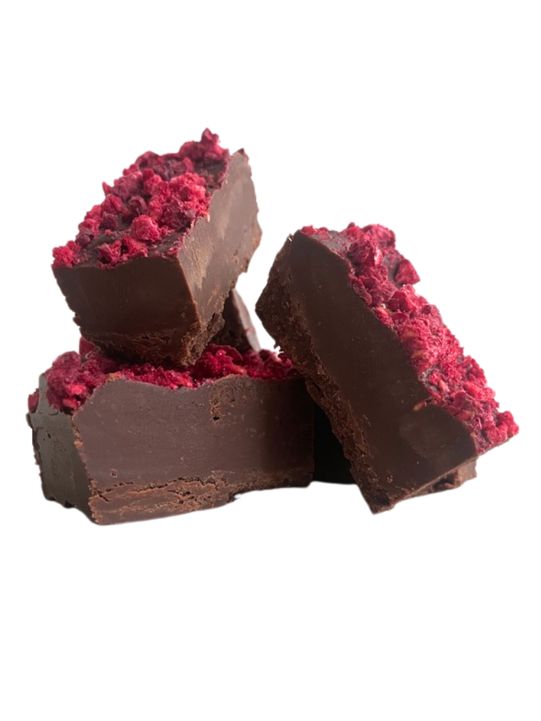 Chocoladefudge Framboos (18 stuks)